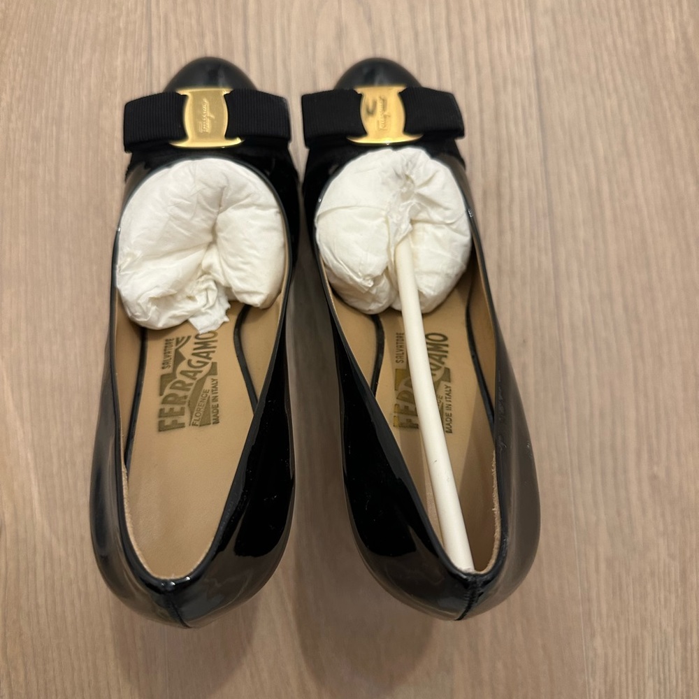 Ferragamo patent leather high heel